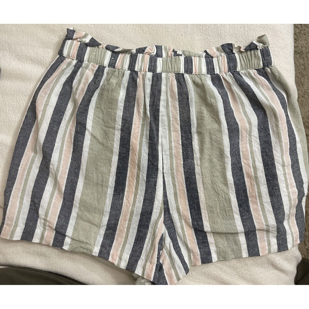 Express Women’s Shortie Super High Rise Shorts. Striped. Size S/P - Picture 3 of 7